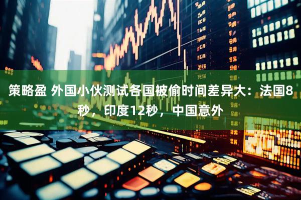 策略盈 外国小伙测试各国被偷时间差异大：法国8秒，印度12秒，中国意外